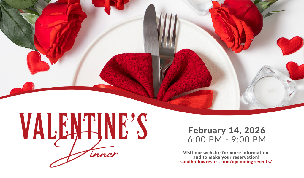 Valentine’s Day Dinner at The Grille at Sand Hollow Resort