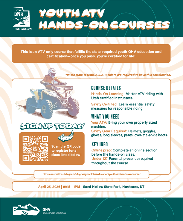 Youth ATV Hands-On Course at Sand Hollow